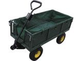 Garden Cart with Canvas and Convertible Handle